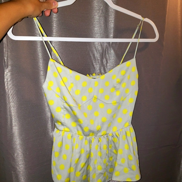 Polka dot peplum top - Picture 1 of 3